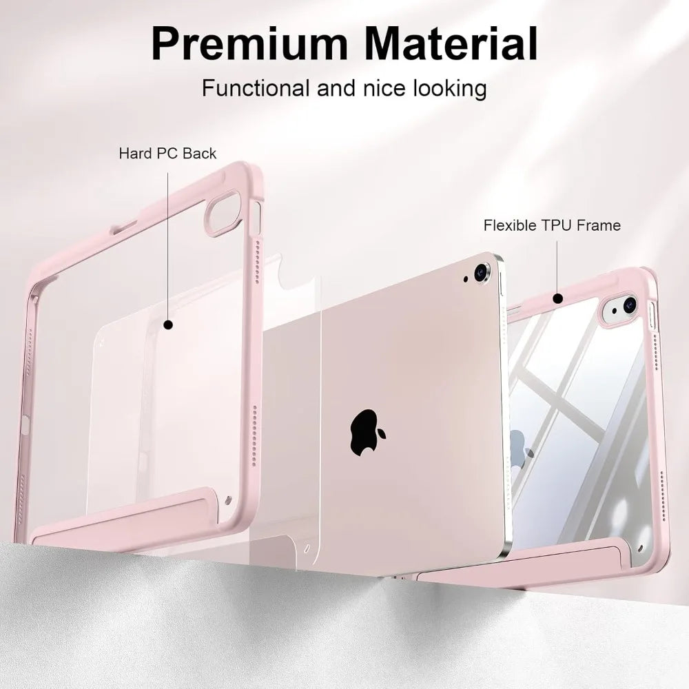 iPad Case with Pencil Holder – Pro, Air, Gen 9-11 Compatible Tablet Case Axl