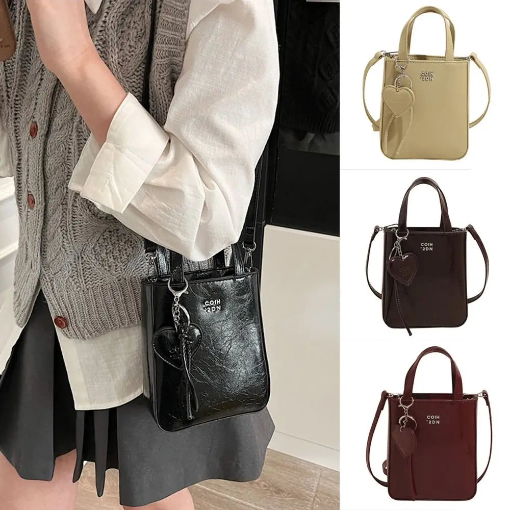 Women's PU Leather Crossbody Bag – Small Square Shoulder Purse Crossbody Shoulder Bag Axl