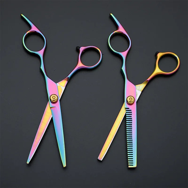 Professional 6-Inch Hair Scissors Set – Cutting & Thinning Shears Hair Scissors Set Axl