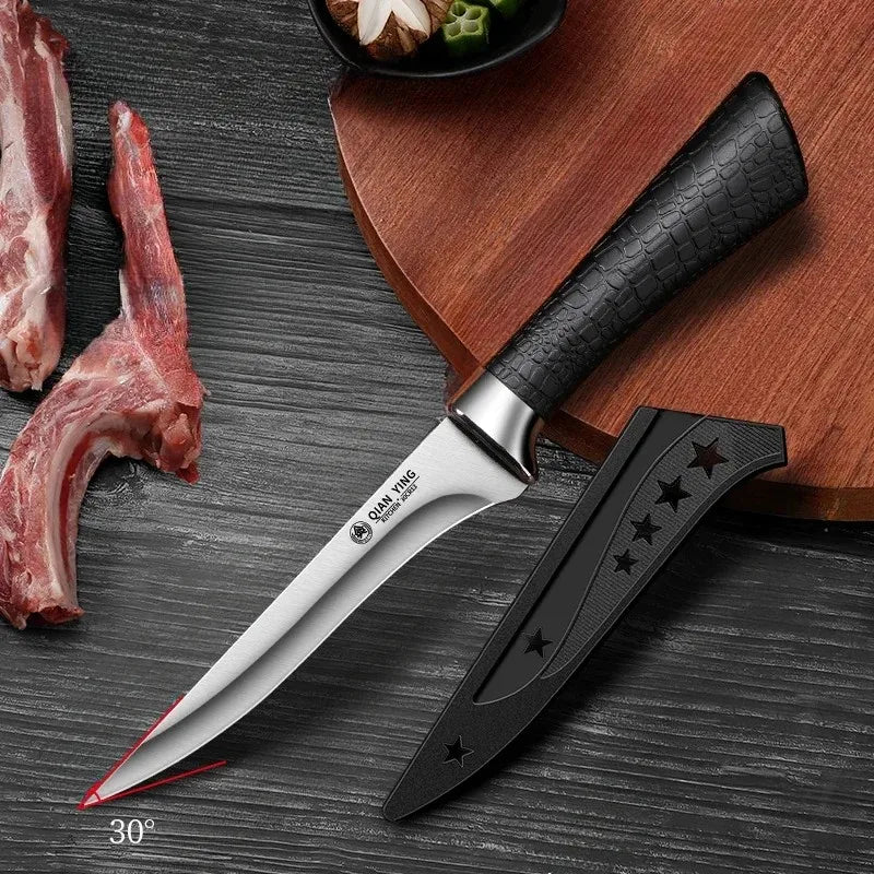 Stainless Steel Boning Knife Set – Sharp Cleaver & Slicer Boning Knife Set Axl Bone removing knife