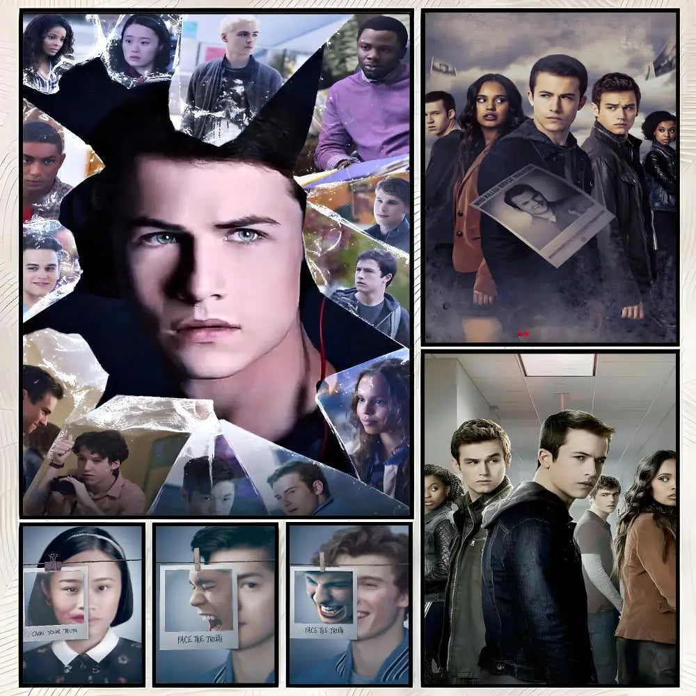 13 Reasons Why Poster – Self-Stick HD Waterproof Wall Art Wall Art Poster Axl