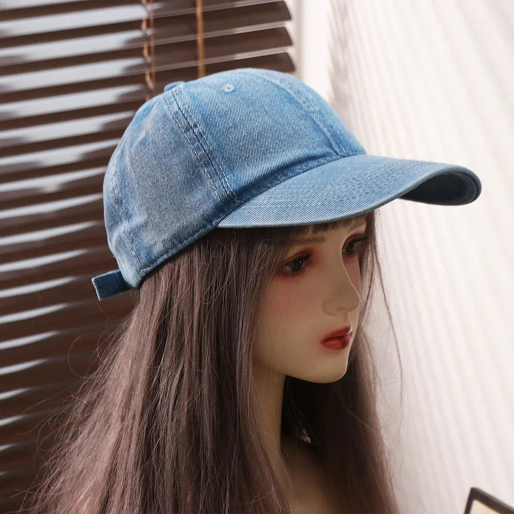 Adjustable Denim Baseball Cap | Korean Snapback Sun Hat Snapback Baseball Cap Axl