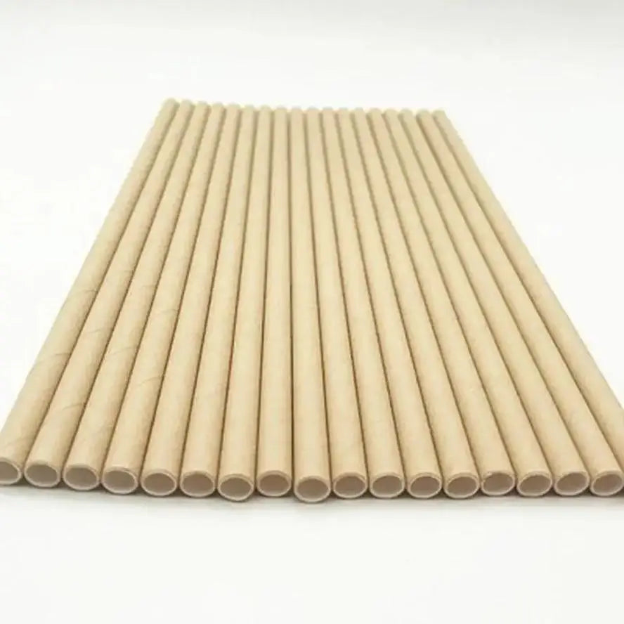 25-Pack Retro Paper Straws for Weddings, Parties & Showers Decorative Paper Straws Axl
