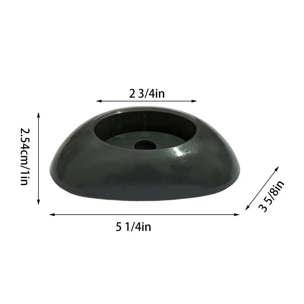 Pool Support Leg Caps 4-Pack – Universal PVC Frame End Caps Pool Frame Accessories Axl Black