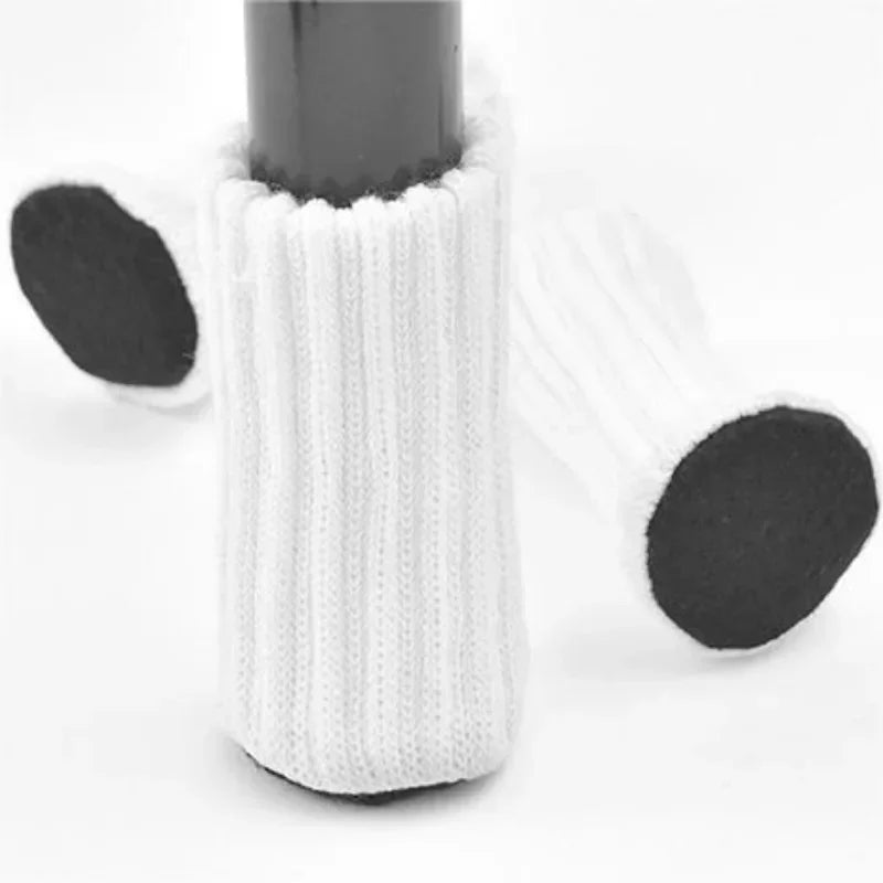 4-Pack Knitted Chair Leg Covers – Non-Slip Floor Protectors Furniture Leg Covers Axl