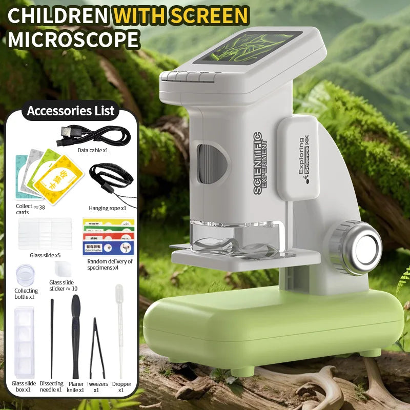 Children's Handheld Microscope – Large Screen, 500X for Kids Kids Science Microscope Axl 4