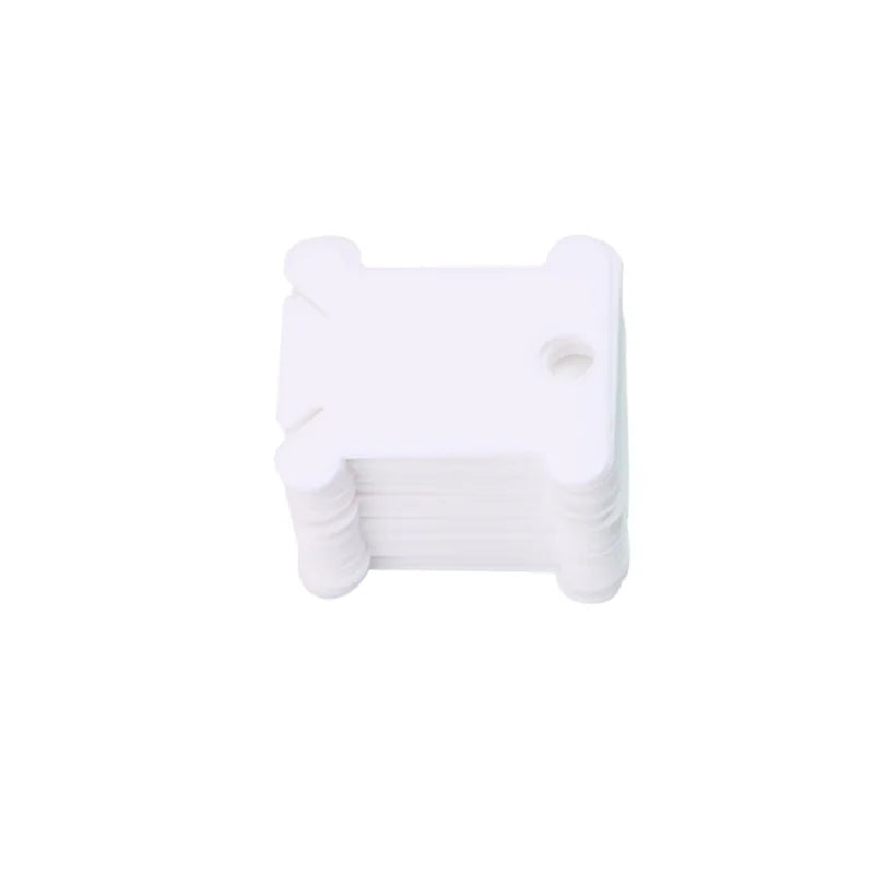 100 Plastic Thread Bobbins – Embroidery Floss Organizer Set Thread Bobbin Organizer Axl white