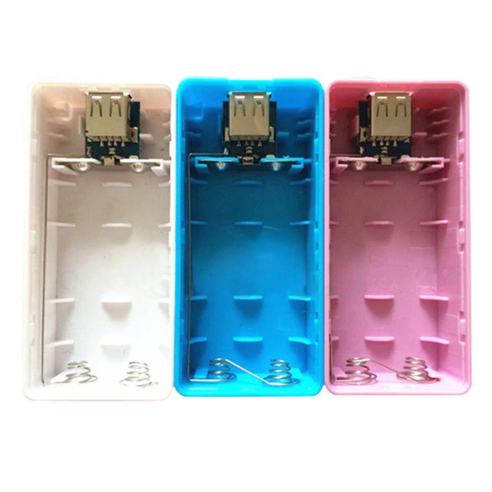 DIY 18650 Power Bank Case – 2-Slot Portable Charger Box Power Bank Case Axl