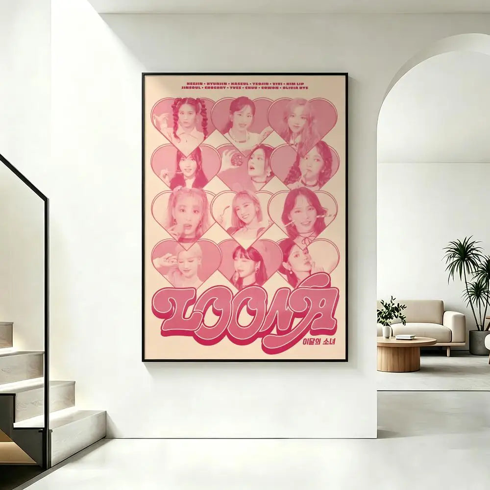 Kpop LOONA HD Poster – Waterproof Sticky Wall Art Decor Wall Art Poster Axl