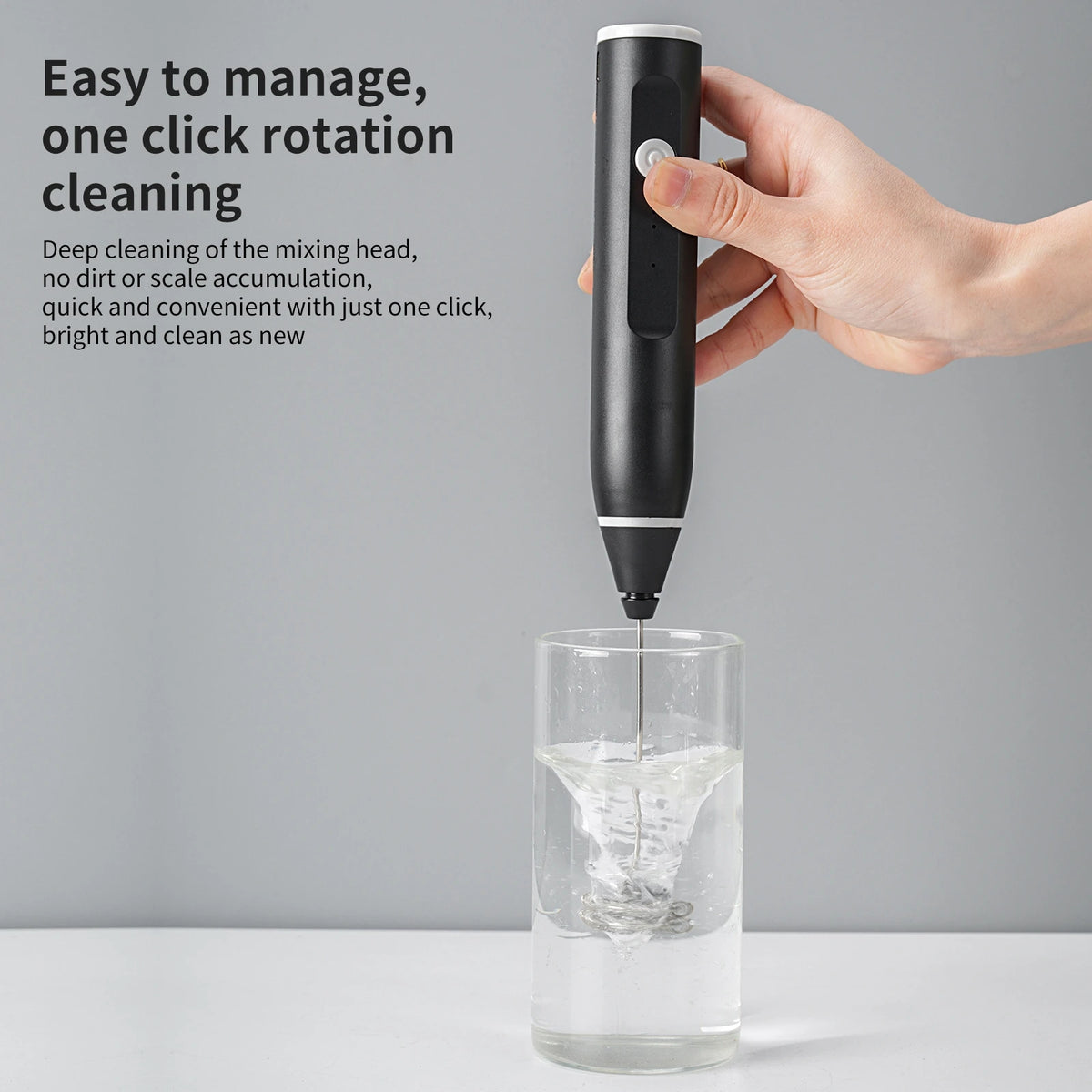 Mini Handheld Milk Frother Wand – USB Rechargeable Mixer Milk Frother Wand Axl