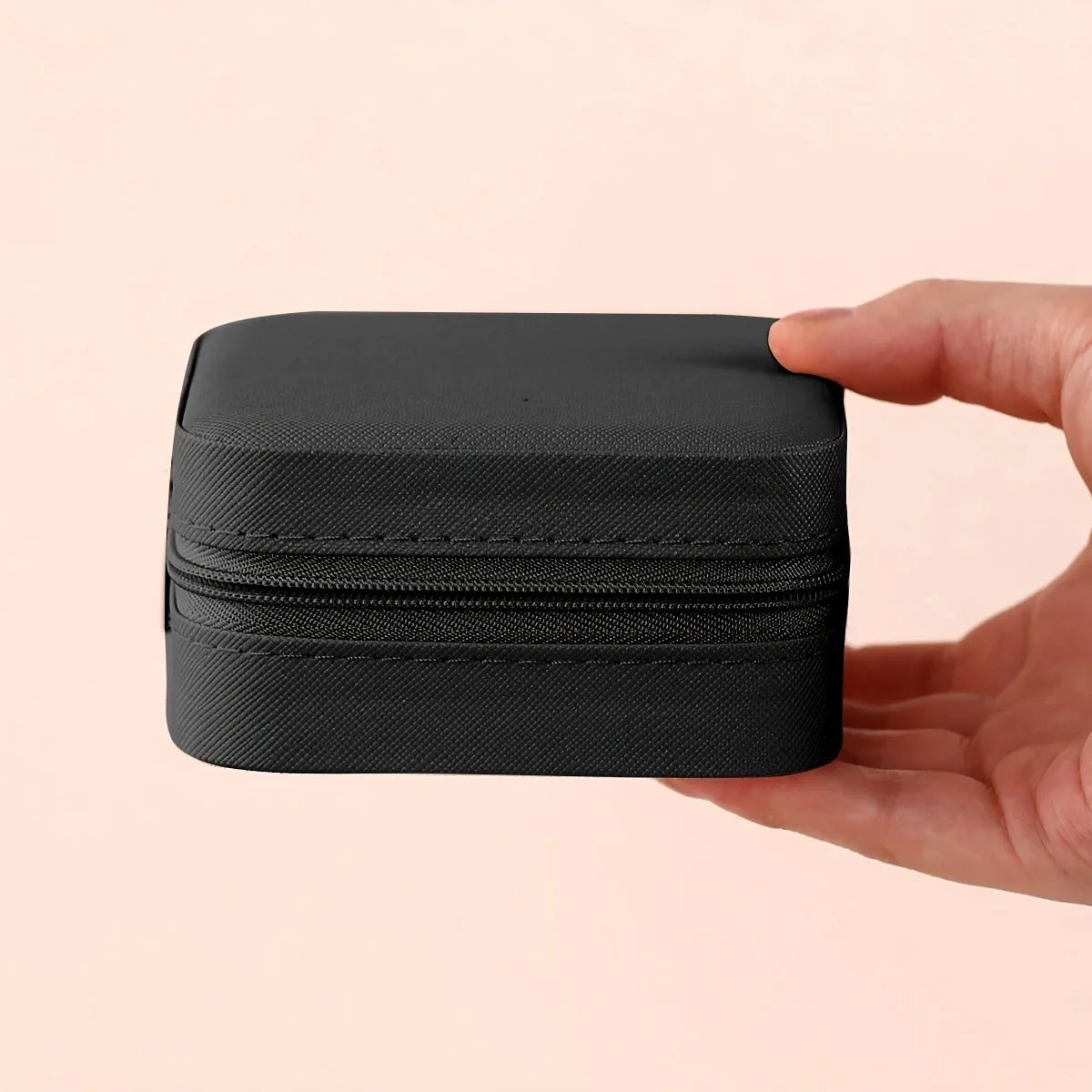 Portable Mini Jewelry Box – Travel Organizer for Rings & Earrings Jewelry Storage Box Axl