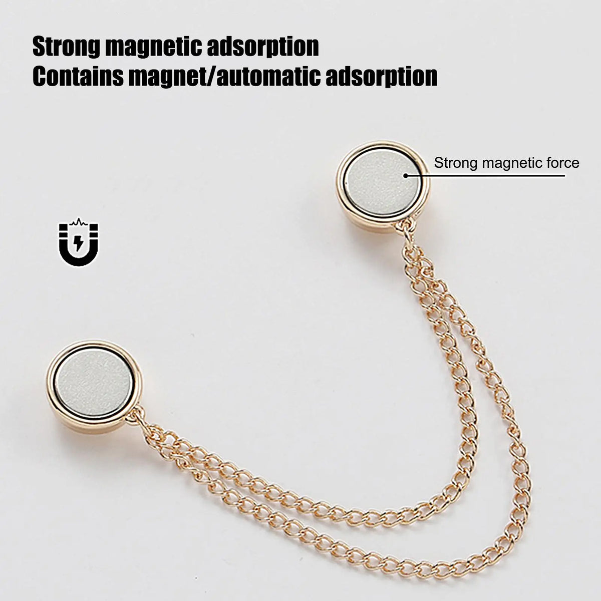 Magnetic Clothing Clips – No-Sew Sleeve & Hem Adjuster Set of 4 Magnetic Clothing Clips Axl