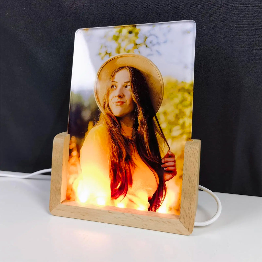 LED Acrylic Sublimation Night Light Photo Frame Display Stand LED Photo Frame Axl