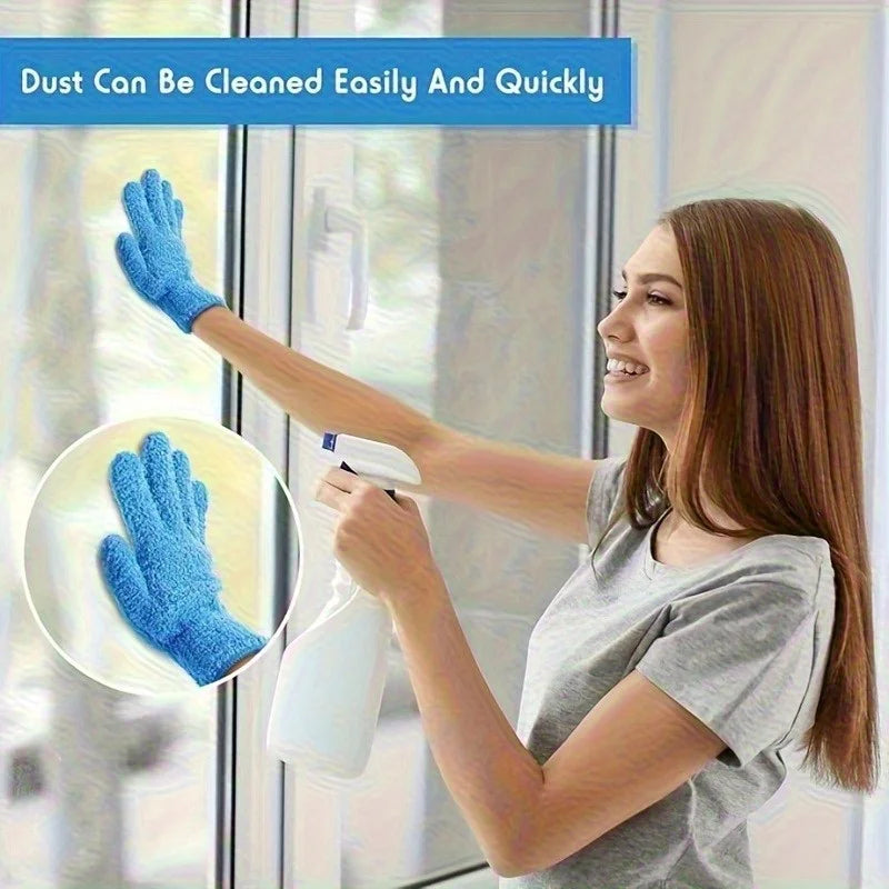 Microfiber Dusting Gloves – Stretchable Breathable Cleaning Mitts Microfiber Dusting Gloves Axl