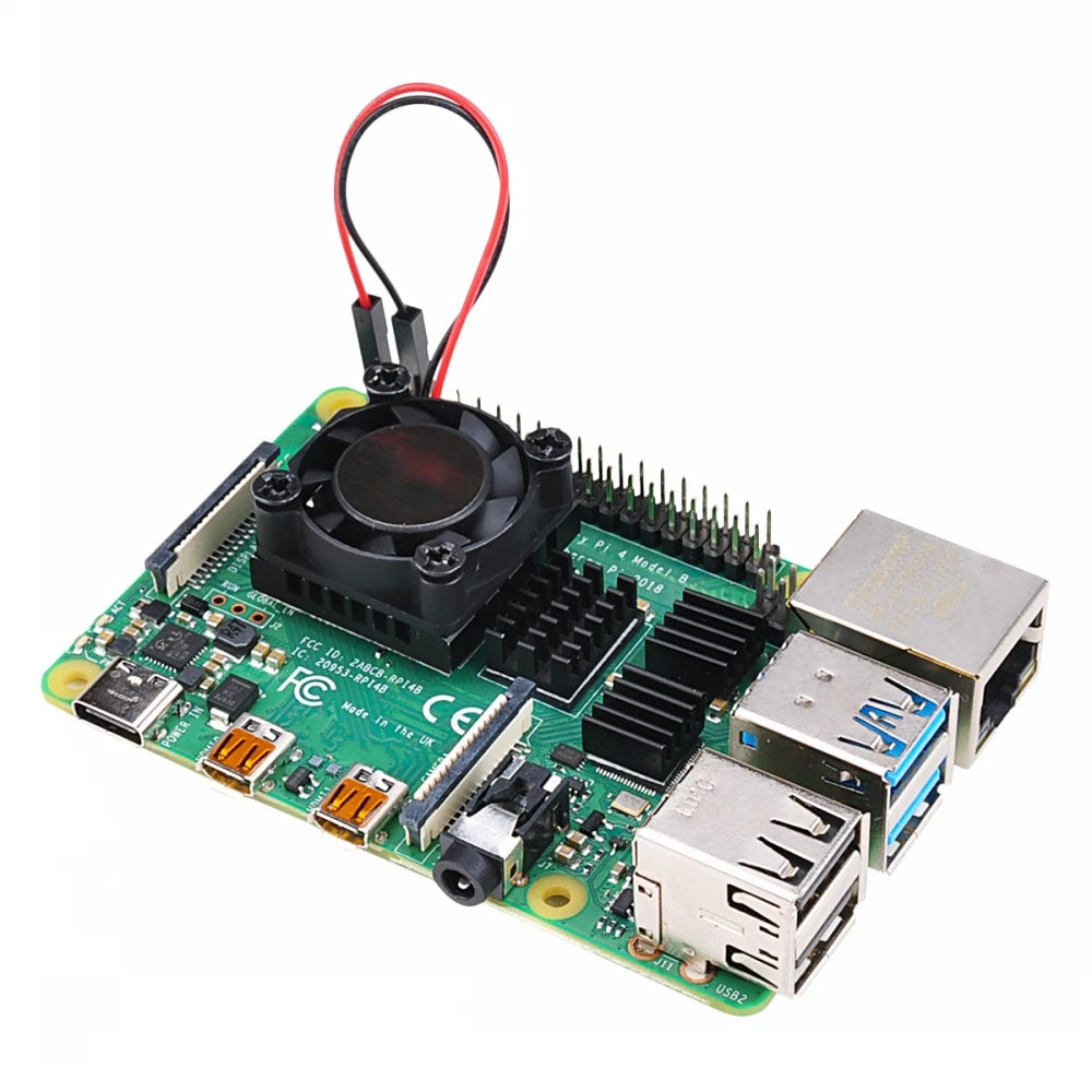 Raspberry Pi 4 Model B Heatsink & Cooling Fan Kit Heatsink Cooling Kit Axl