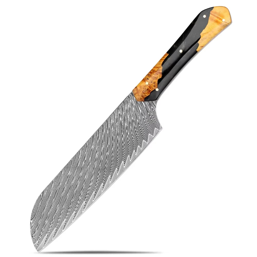 XITUO Damascus Steel Kitchen Knife Set – 1-6 PCS Chef Knives Kitchen Knife Set Axl Santoku Knife