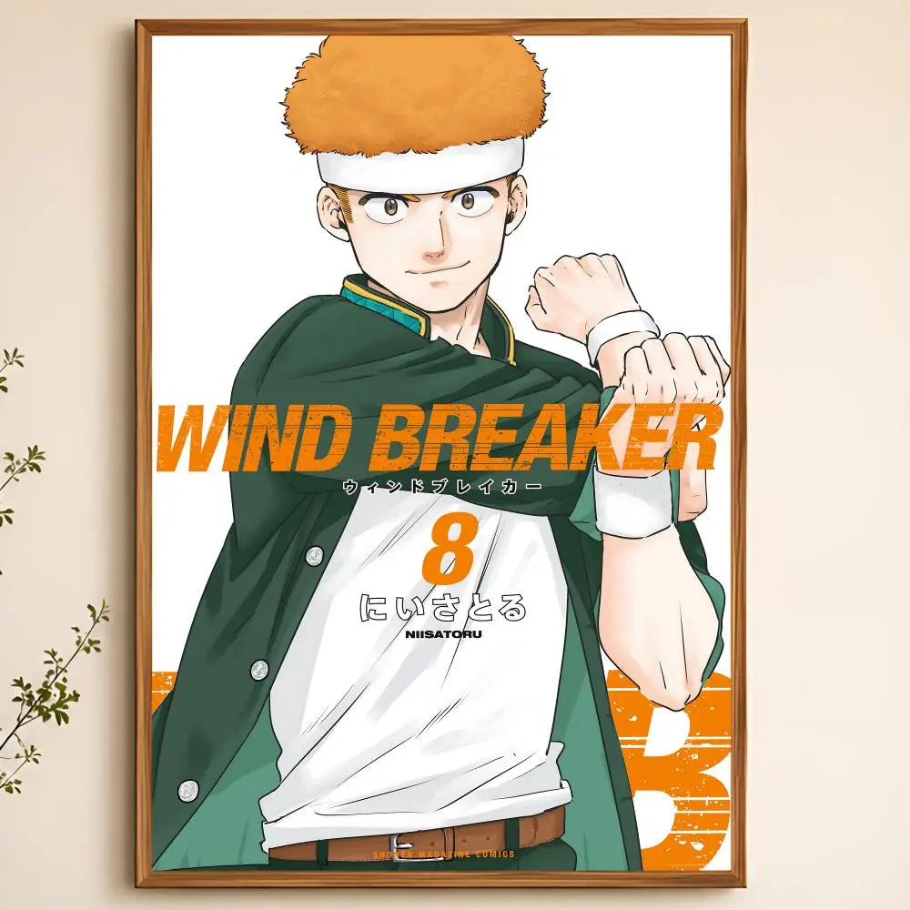 Wind Breaker Anime Poster – Waterproof Self-Adhesive Wall Art Anime Wall Poster Axl