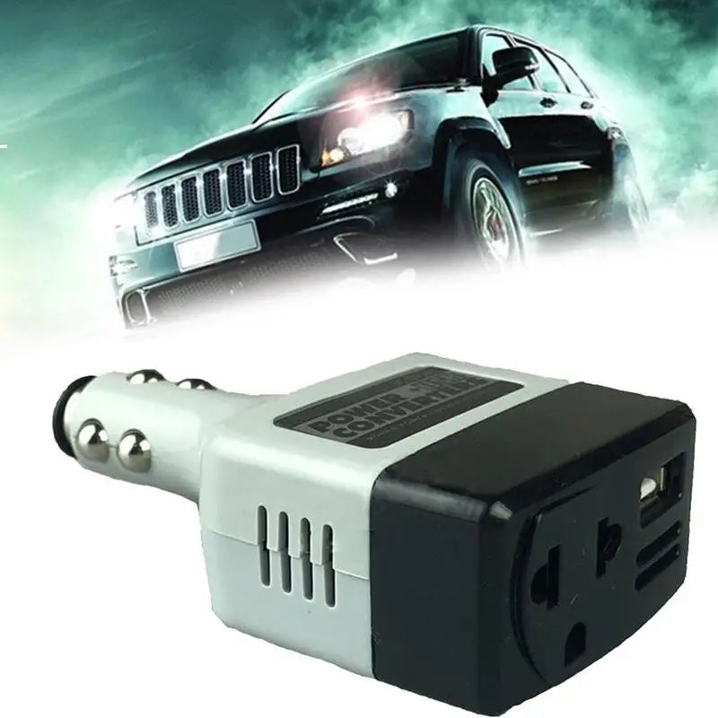 12V/24V to 220V Car Power Inverter with USB Charging Port Car Power Inverter Axl