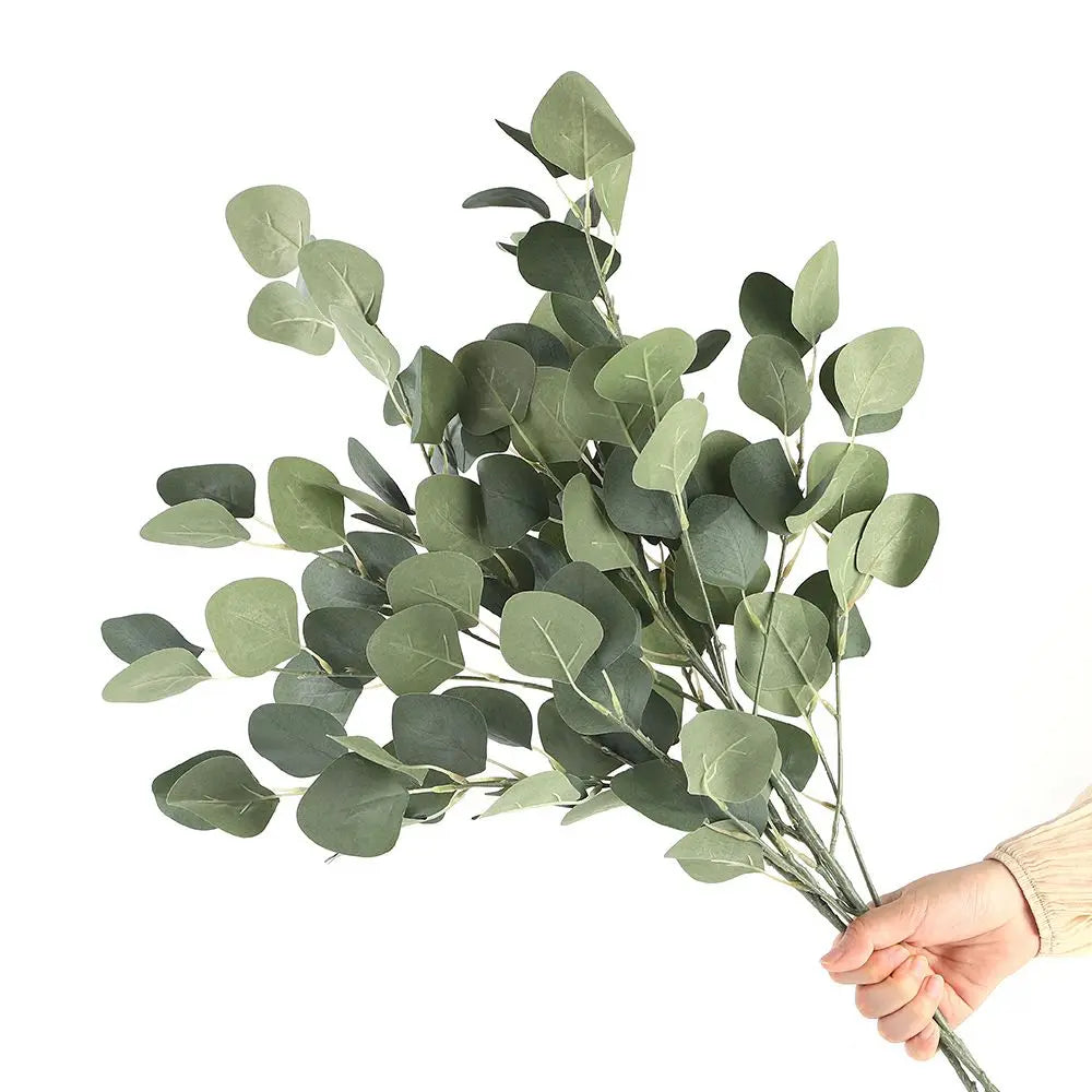 Silk Eucalyptus Artificial Branch – Wedding & Home Floral Decor Artificial Flower Branch Axl