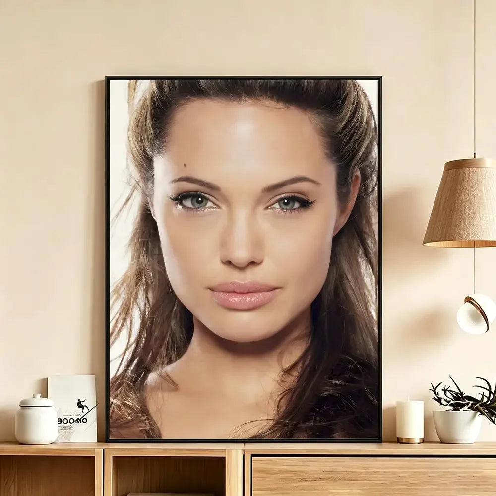 Angelina Jolie HD Art Poster – Waterproof Sticky Wall Decor Wall Art Poster Axl