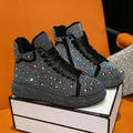 Women's Diamond Glitter Ankle Boots – Warm Winter Snow Boots Women's Ankle Boots Axl MULTI 38