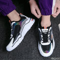 Men's Breathable Mesh Sneakers – Lightweight Casual Sports Shoes Casual Sneakers Axl 43 Black Orange