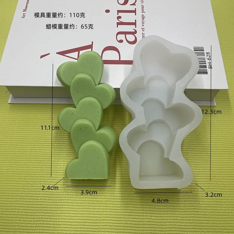 Silicone Mold for DIY Candle, Soap & Epoxy Resin Crafts Silicone Craft Mold Axl C