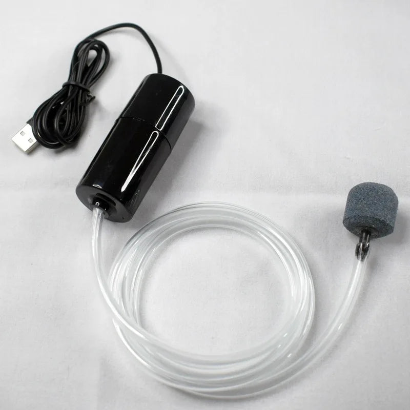 Mini USB Aquarium Air Pump – Silent Portable Fish Tank Oxygenator Aquarium Air Pump Axl