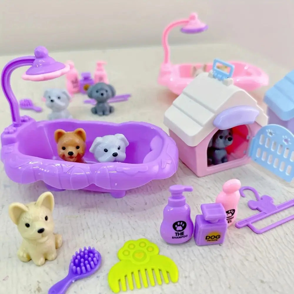 Cute Mini Puppy Pretend Play Toy Dog Doll Set – Kids Ages 3–6 Pretend Play Toy Set Axl
