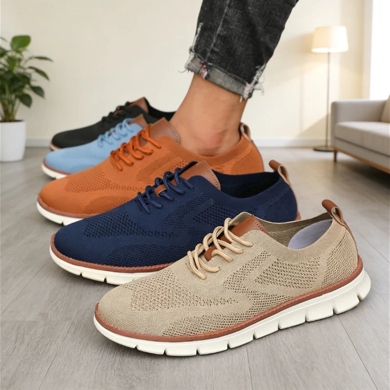 ZULIWAGN Men's Lightweight Breathable Knit Mesh Sneakers Men's Casual Sneakers Axl