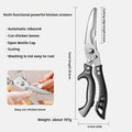 Black Titanium Kitchen Shears – Heavy Duty Bone Scissors Kitchen Shears Axl black