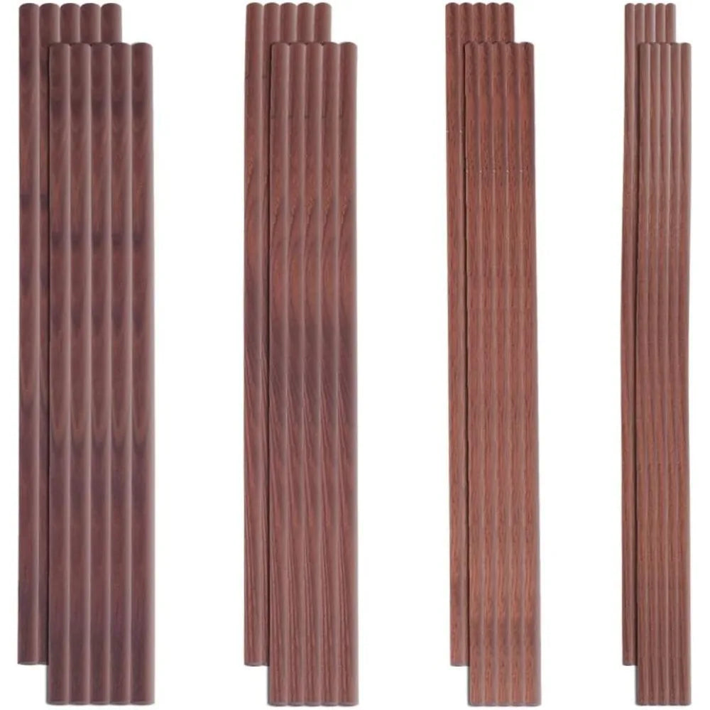 32 Pcs Walnut Dowel Rods 4 Sizes – Unfinished Wood Craft Sticks Wood Dowel Rods Axl AECH04-18866
