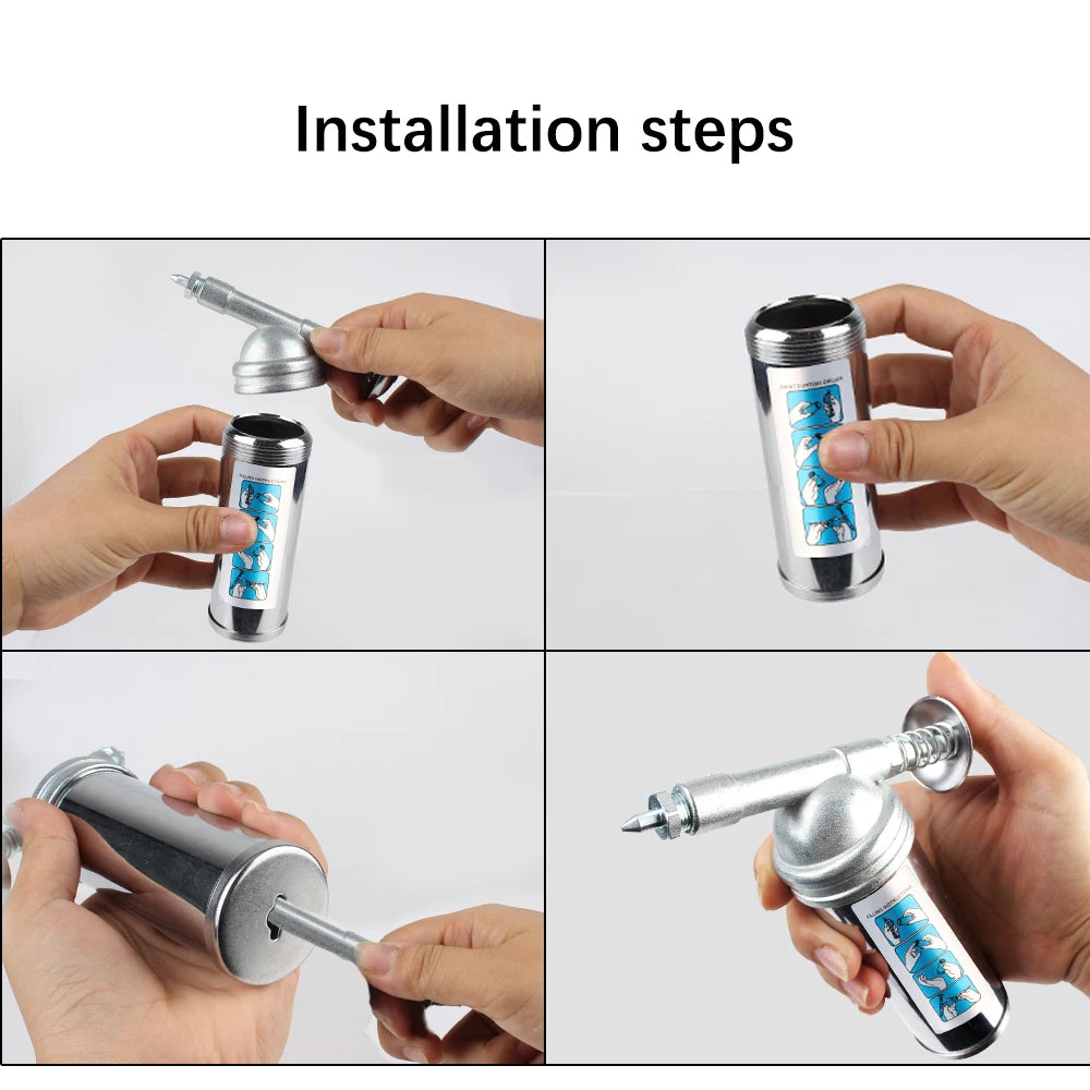 Handheld Mini Grease Gun 1000PSI Alloy Oiler – 80cc Capacity Mini Grease Gun Axl