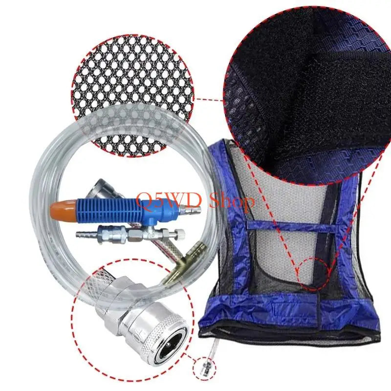 Vortex Tube Compressed Air Cooling Vest for High-Heat Jobs Cooling Vest Accessory Axl