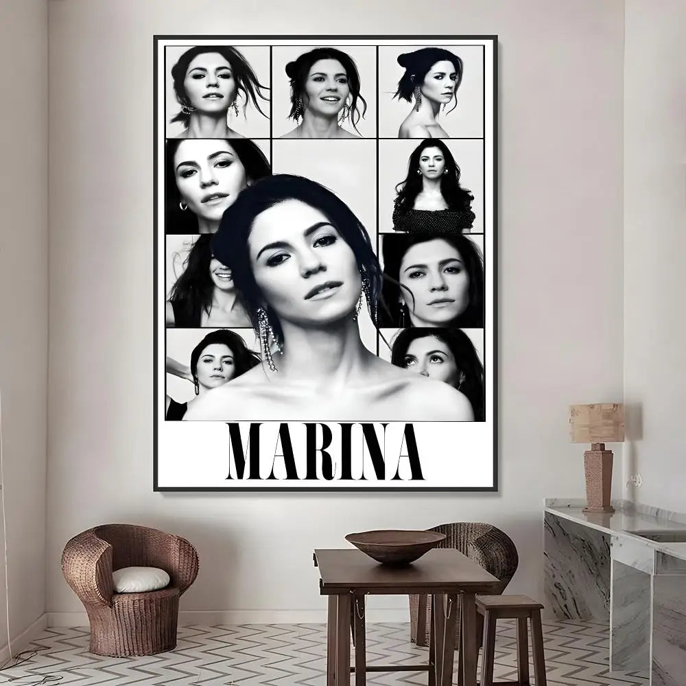 MARINA HD Waterproof Wall Poster Stickers – Décor & Gifts Wall Poster Sticker Axl White07 30X40cmNoframe