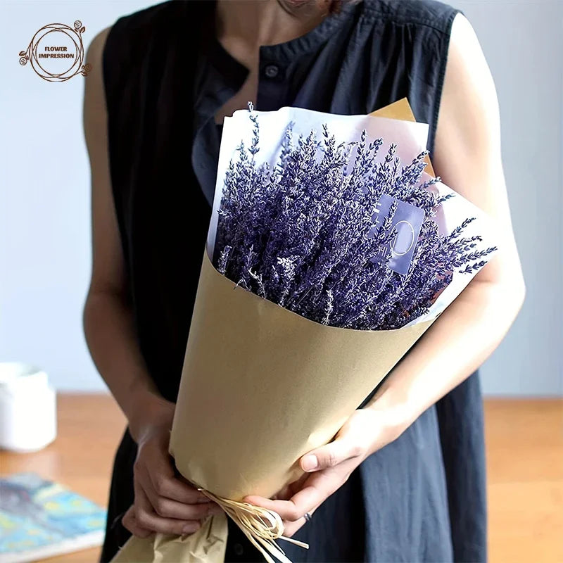Natural Dried Lavender Bouquet | Wedding & Home Décor Gift Dried Flower Bouquet Axl