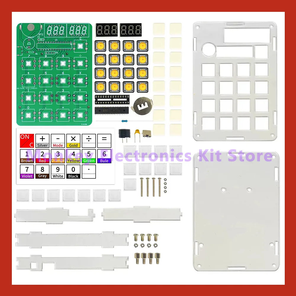 DIY Calculator Kit – LED Display Soldering Practice Project Electronics Soldering Kit Axl