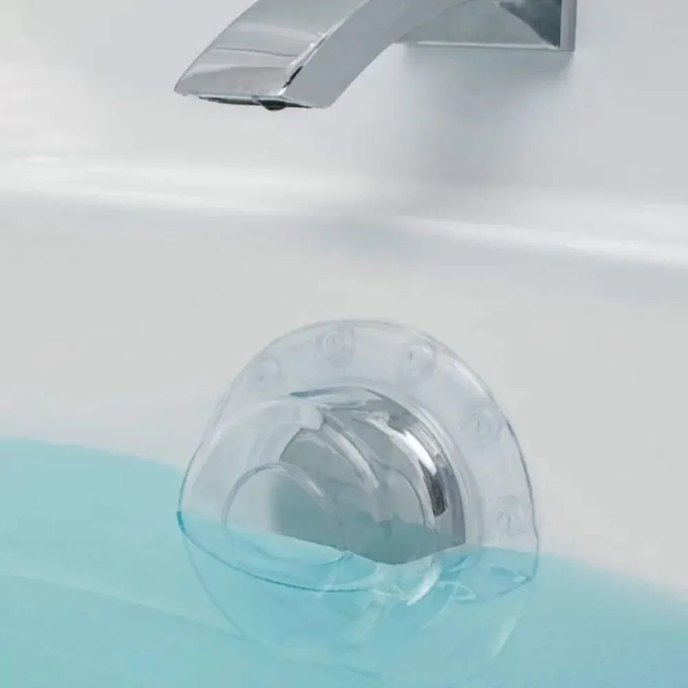 PVC Bathtub Overflow Drain Cover – Deep Bath Water Extender Overflow Drain Cover Axl