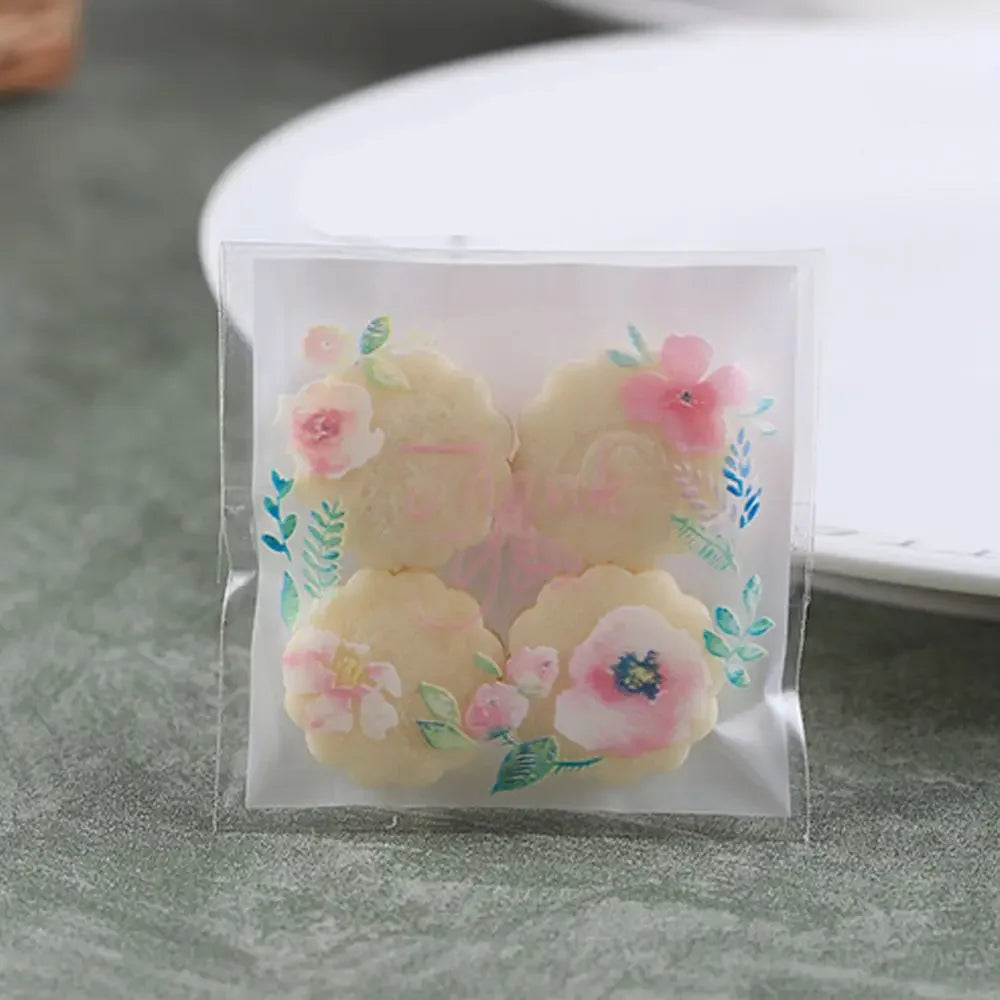 Self-Adhesive Cookie & Candy Gift Bags – 100 Pcs Clear Gift Packaging Bags Axl