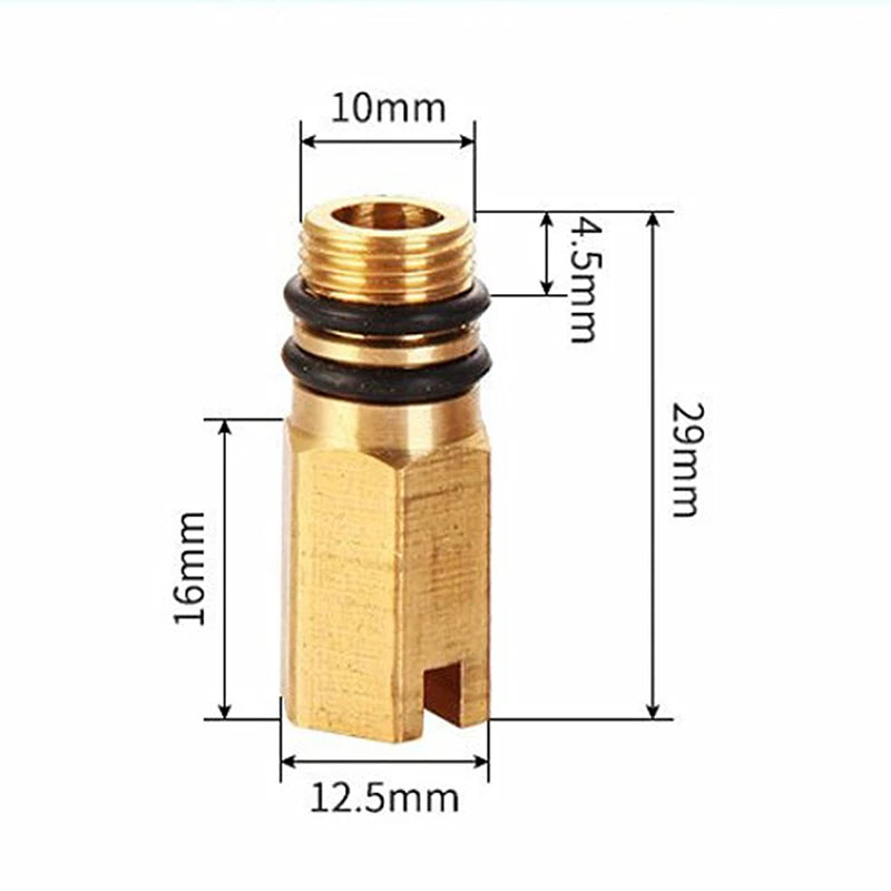 M10 Brass Faucet Inlet Blanking Plug with Rubber Washers Plumbing Blanking Plug Axl