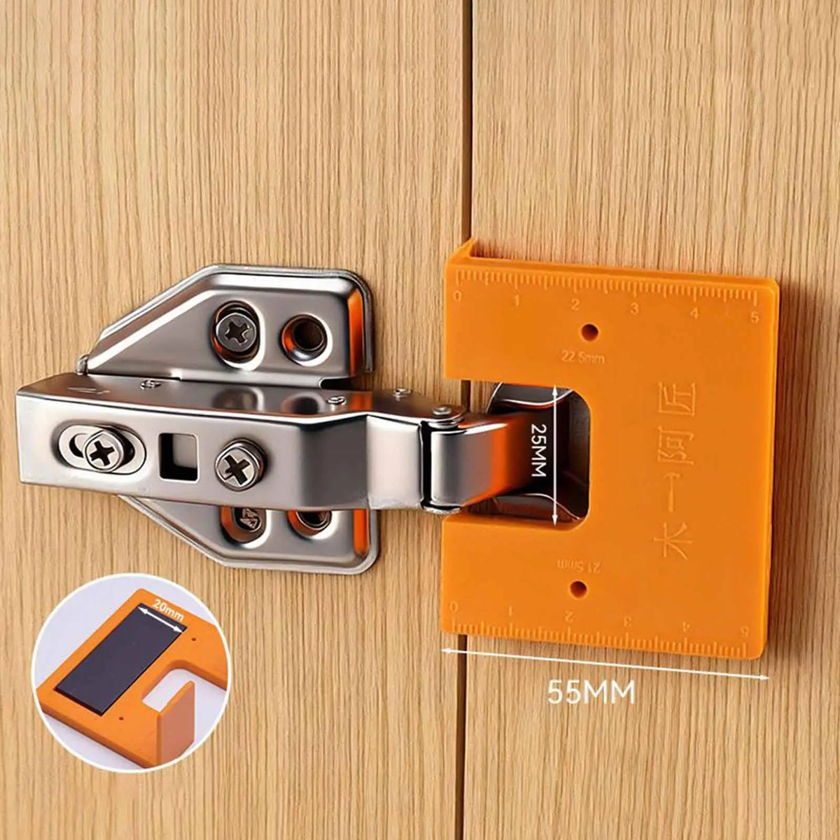 Magnetic Door Hinge Installation Jig | Cabinet & Frame Tool Hinge Installation Jig Axl