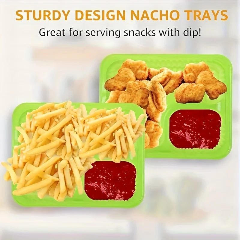 Nacho Trays – Snack Containers for Movie Nights & Parties Snack Serving Tray Axl