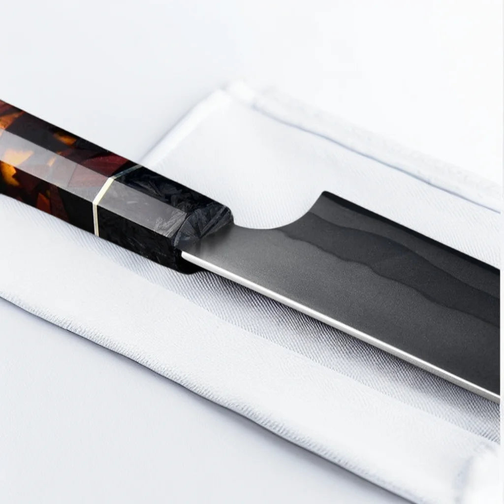 Damascus Steel Chef's Knife – Glow-in-the-Dark Resin Handle Damascus Chef's Knife Axl