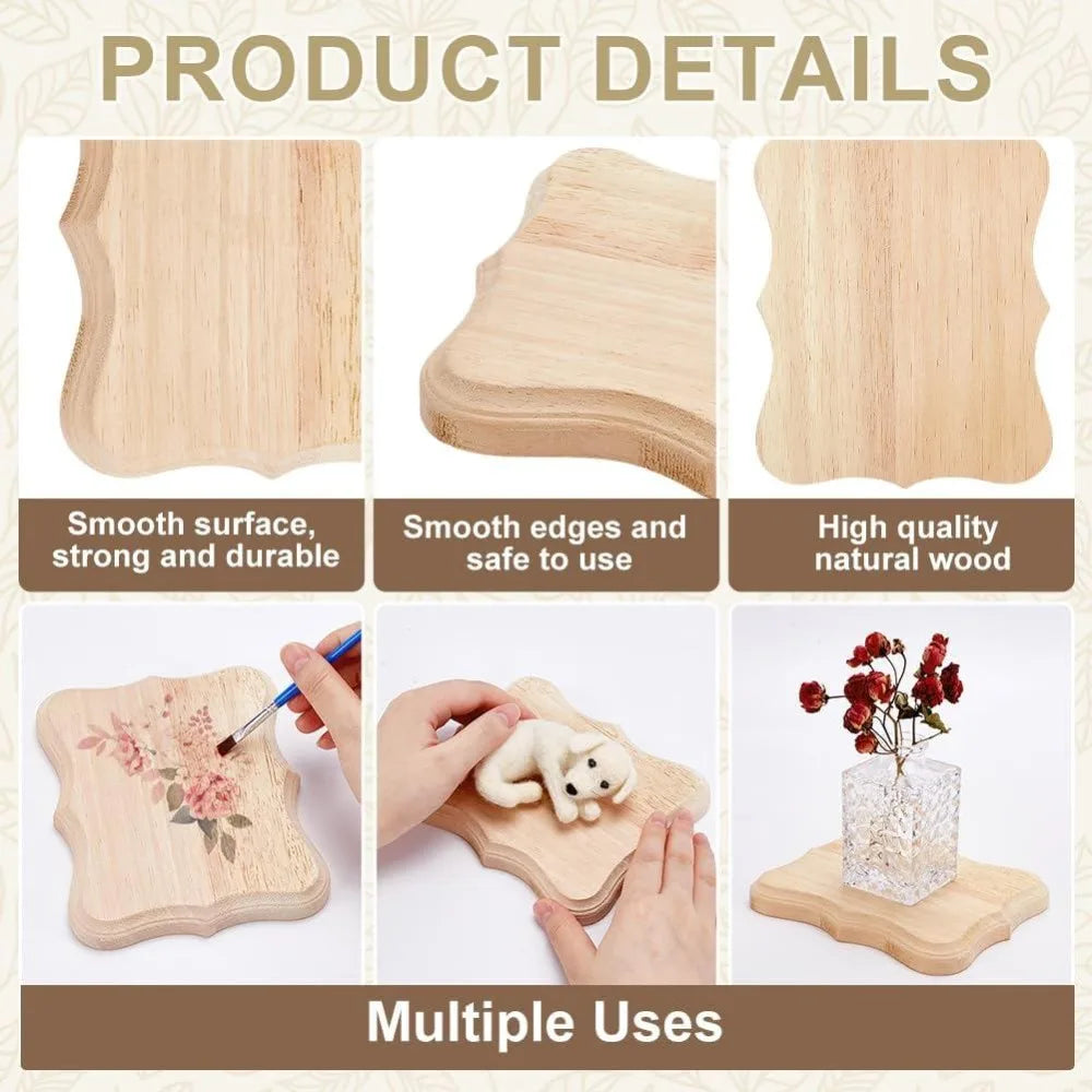 Unfinished Shield Wood Plaque 6x5" | DIY Oak Craft Base Wood Craft Plaque Axl