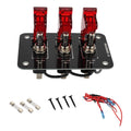 12V–24V Toggle Switch Panel 20A | Car Truck Caravan Waterproof Toggle Switch Panel Axl Red