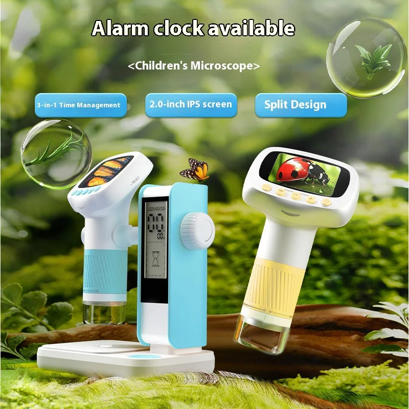 Handheld Digital Microscope 2MP HD Lens 500x Portable Mini Digital Microscope Axl Blue