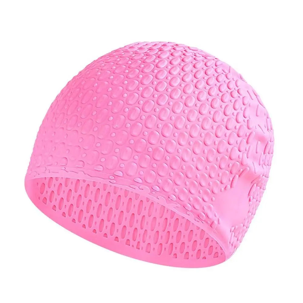 Silicone Swimming Cap – Waterproof Ear Protection Pool Hat Silicone Swim Cap Axl pink