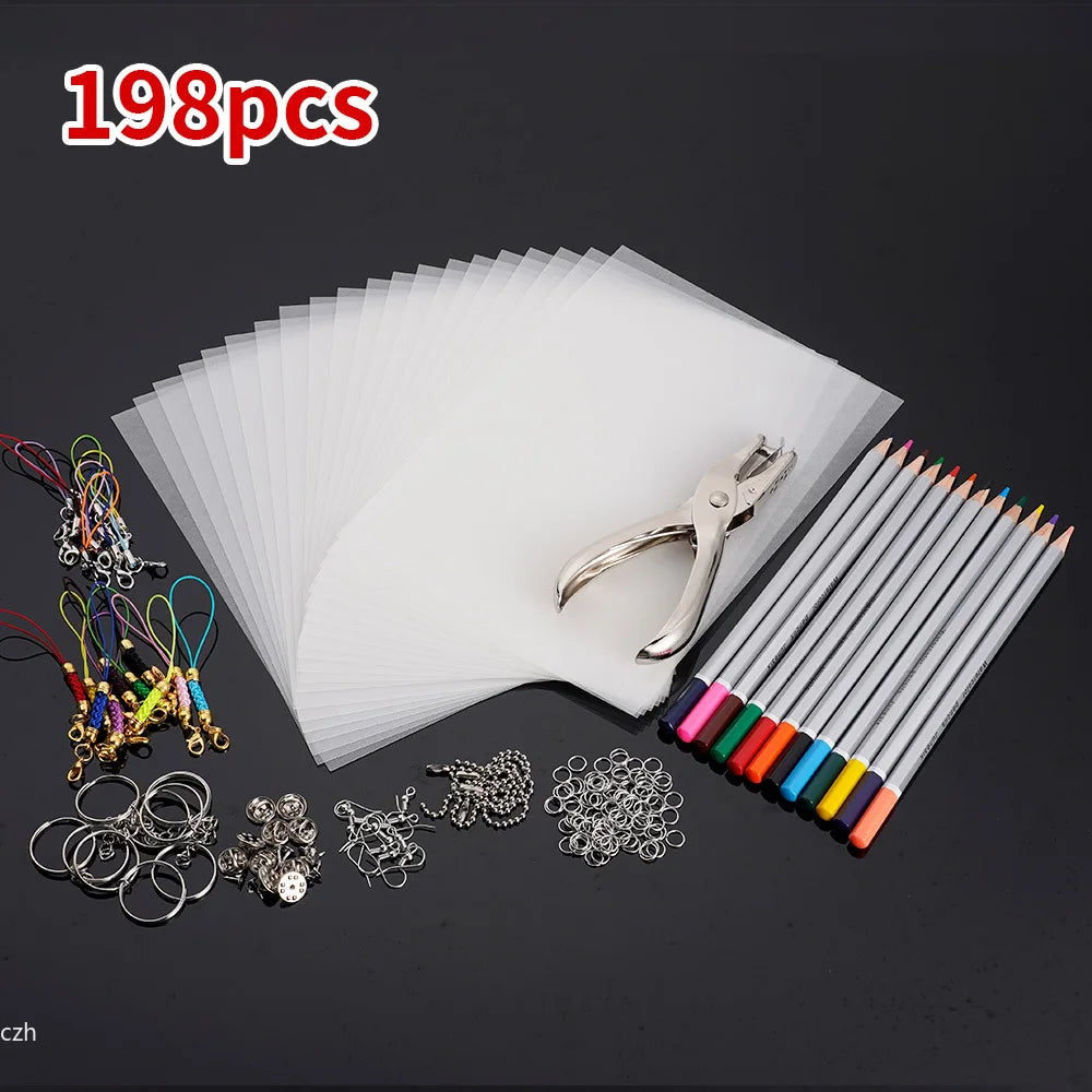 Heat Shrink Plastic Sheets – DIY Shrinky Art Film Craft Kit Shrink Art Craft Kit Axl