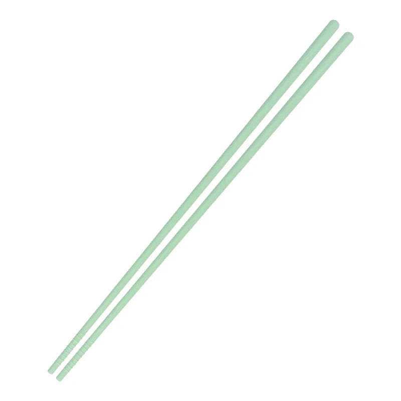 Silicone Chopsticks 31.5cm – Non-Slip Japanese Tableware Pair Silicone Chopsticks Axl Light Green-LK52