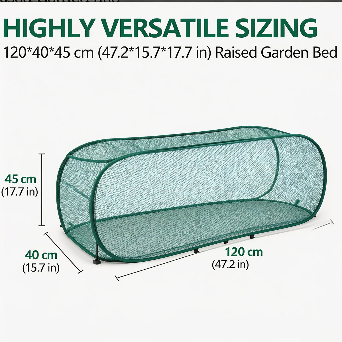 Pop-Up Garden Mesh Plant Cover – Large Greenhouse Cloche Garden Plant Cover Axl